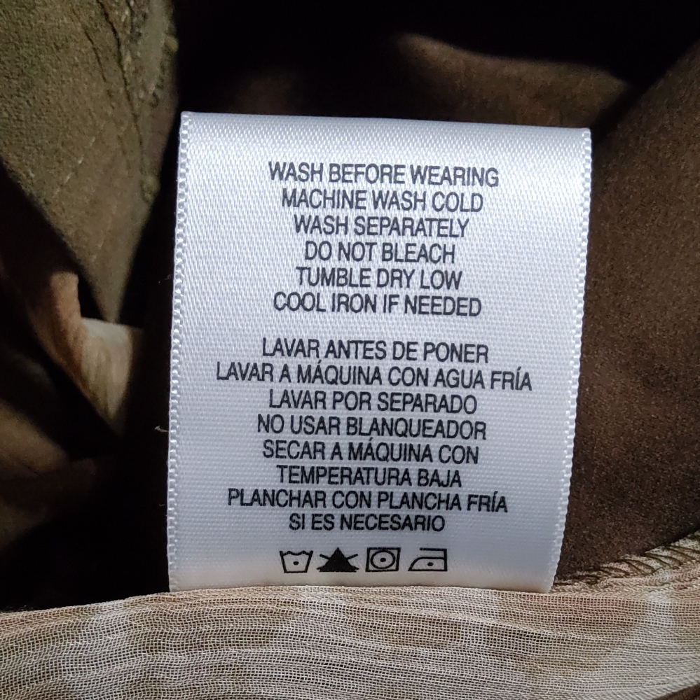 Brown and Tan Sleeveless Open Front Chiffon Vest - Picture 8 of 8